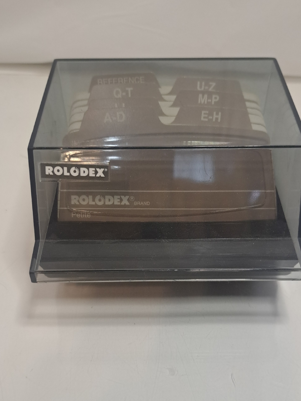Vintage Rolodex S-3000 Petite Covered Card File With A-Z Tabs & Blank Cards